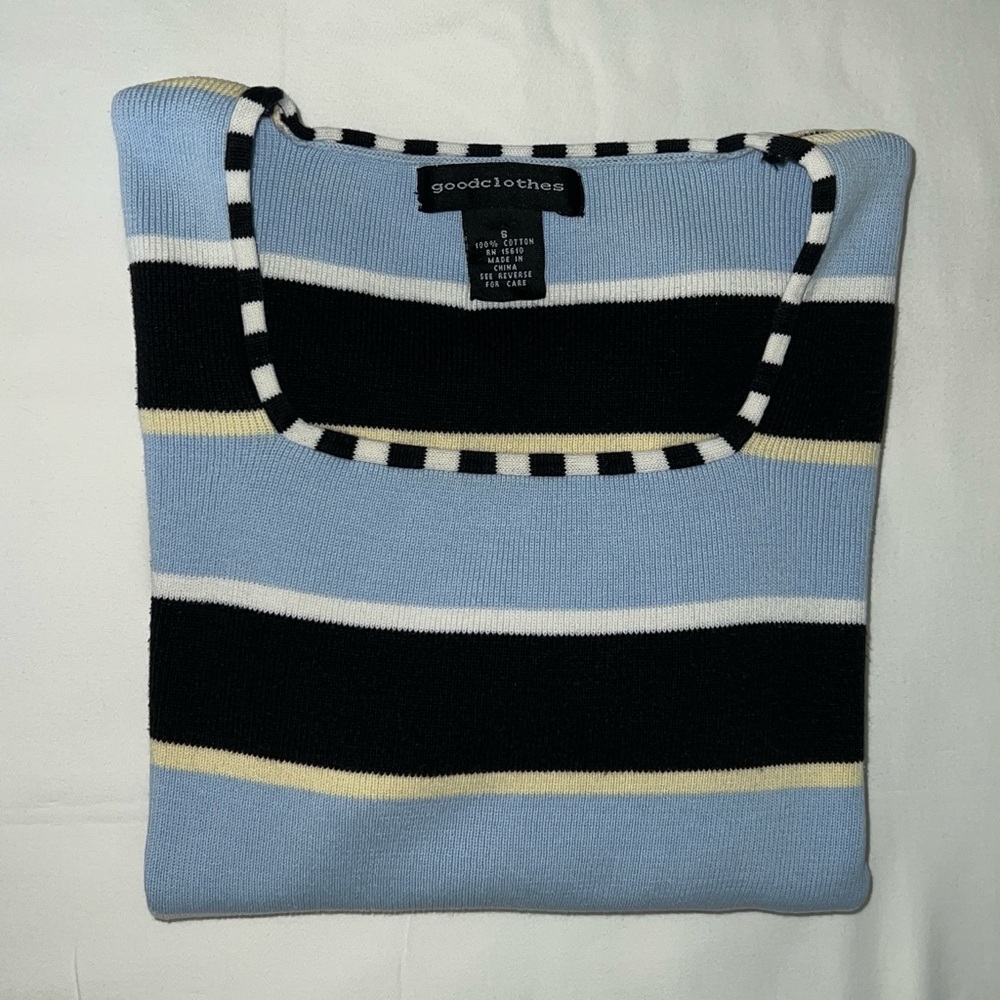 Goodclothes 100% Cotton Striped Sweater – Women’s Size S